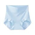 thumbnail image 1 of HKYNLAG Womens Cotton Underwear High Waist Full Coverage Briefs Soft Breathable Panties Stretch Underpants Sky Blue 2XL, 1 of 5