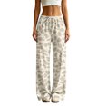 thumbnail image 1 of HKYNLAG Womens Sweatpants Leopard Print High Waisted Drawstring Baggy Pants Comfy Fashion Lounge Trousers with Pockets S, 1 of 4