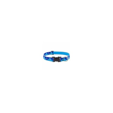 HL 1in Blue Paws 16-28 Adj Dog Collar