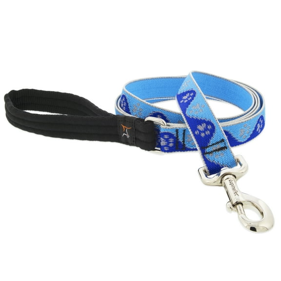 HL 1in Blue Paws 6ft Dog Leash