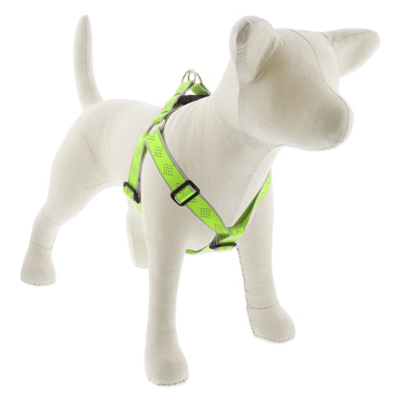 HL 1in Green Diamond 24-38 Step In Dog Harness