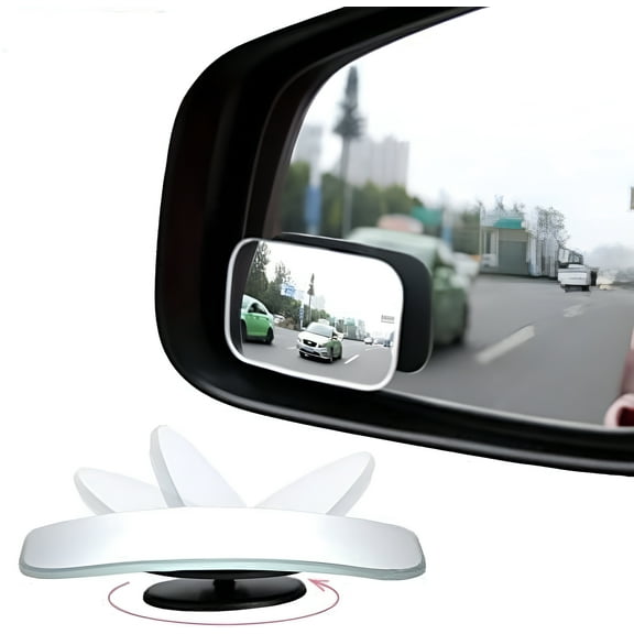 HL 2pcs Adjustable Blind Spot Mirrors with HD Glass for Universal Vehicles