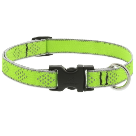 HL 3/4in Green Diamond 9-14 Adj Dog Collar