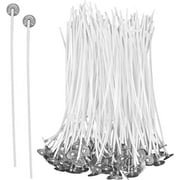 HL Cotton Candle Wick 8 Pre-Waxed Low Smoke Wick for Candle Making,Candle DIY, 100Pcs