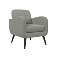 thumbnail image 1 of HL Home Furnishings Armchair in Dove Grey Linen with Espresso Legs, 1 of 11