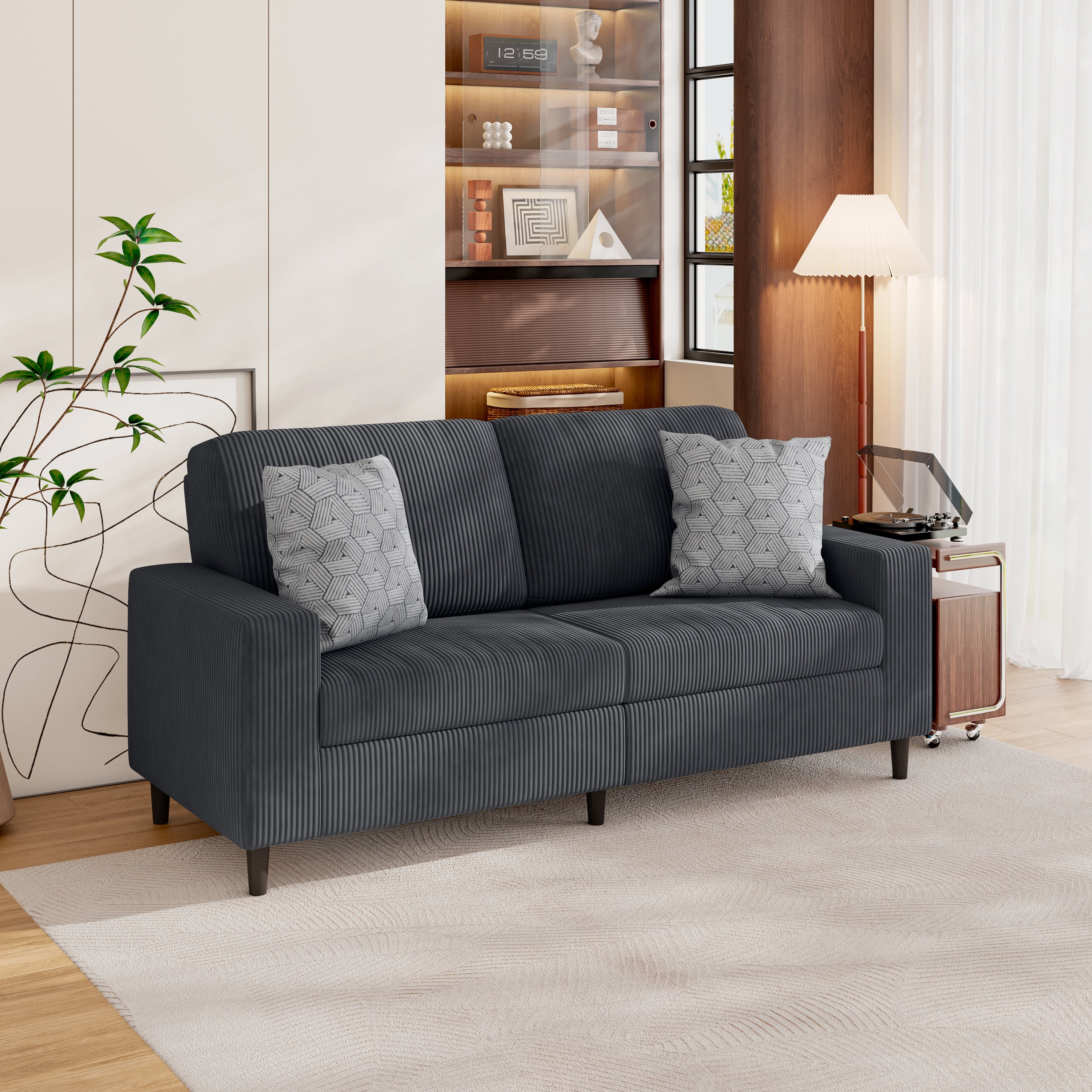 Comfy gray sofa discount