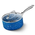 thumbnail image 1 of HLAFRG 1 Quart Saucepan with Lid, Ultra Nonstick Sauce Pan with Lid, Granite Nonstick Saucepan 1 quart, Small Sauce Pot, Blue Pot 1 Qt, Small Pot with Lid, Aluminum Sauce Pan 1 Qt, 1 of 5