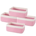 thumbnail image 1 of HLAOLA 4-Pack Cotton Rope Storage Baskets, Rectangle Baskets with Handles, Nursery & Bathroom Organizer, 1 of 6