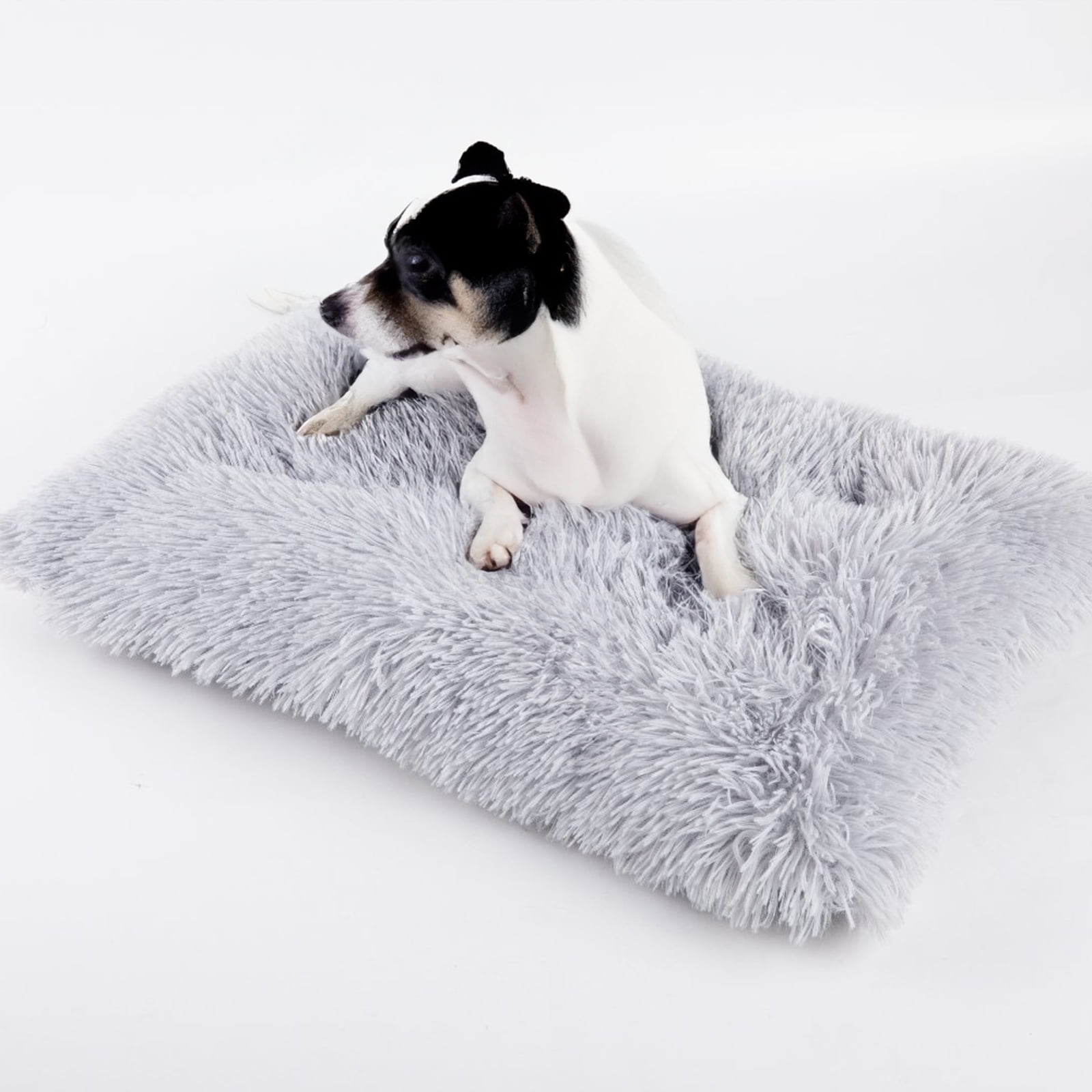 1pc Soft Dog Crate Mat, Washable Dog Rug, Fleece Fluffy Pet Rug, Dog Bed  Pet Sleeping Mattress (Size: 23.6 X 35.4 Inches, 23.6 X 14.7 Inches)