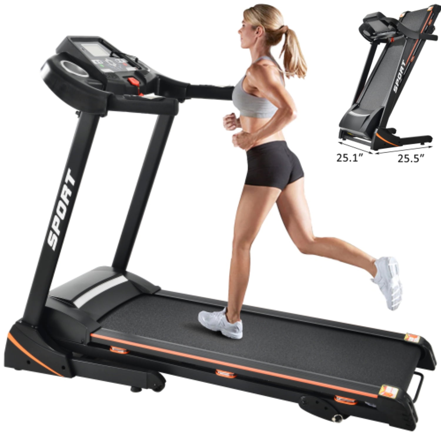 Space saver treadmill with incline sale