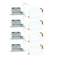 thumbnail image 1 of HLBPH 6 in. Canless LED Downlight with Smooth Lens. Selectable 5CCT 1000 Lumens 4-Pack, 1 of 8