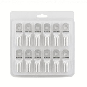 HLC Aluminum Lug | 240 mm Wire Connector | Stud Hole | Heavy Duty Electrical Cable Lug | Crimp Type pack of 6