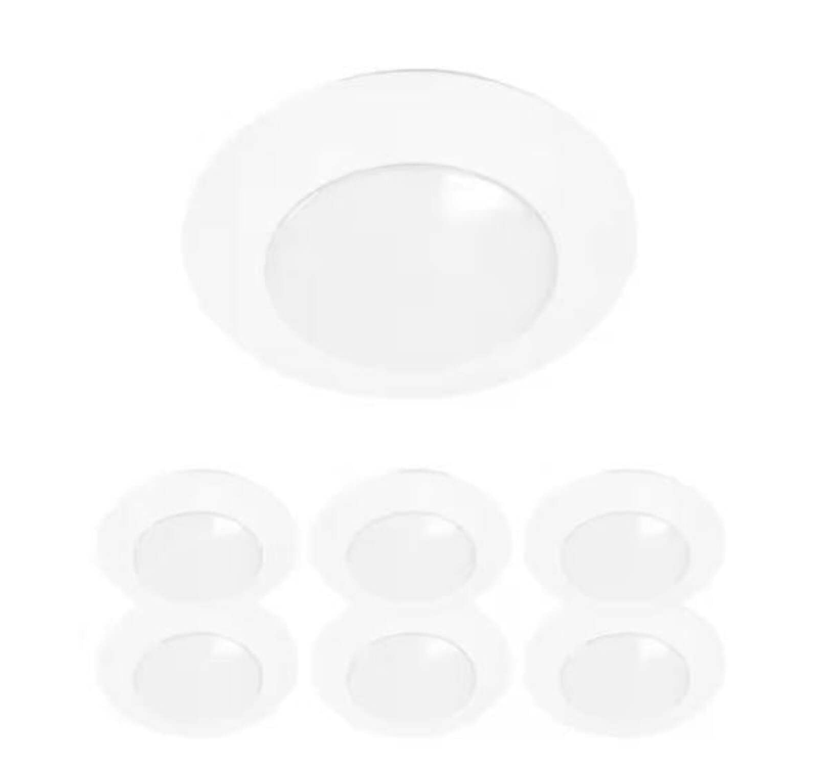 6-Inch White Aluminum LED Retrofit Downlight Pack of 6