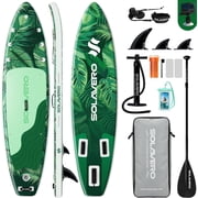 SOLAVERO 106" Inflatable Stand Up Paddle Board, Ultra-Light SUP Board with Accessories, Anti-Slip EVA Deck for Adults