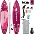 thumbnail image 1 of SOLAVERO 10'6" Inflatable Stand Up Paddle Board, Ultra-Light SUP Board with Accessories, Anti-Slip EVA Deck for Adults, 1 of 8