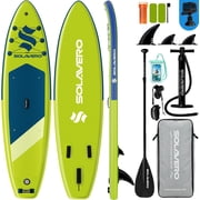 SOLAVERO 106" Inflatable Stand Up Paddle Board, Ultra-Light SUP Board with Accessories, Anti-Slip EVA Deck for Adults