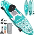 thumbnail image 1 of HLDIRECT 11'6" x 35" Inflatable Stand Up Paddle Board with Seat, Extra Long & Wide SUP Board, Non-Slip Stable Deck for Adults & Youth, 1 of 9