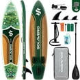 thumbnail image 1 of SOLAVERO Inflatable Stand Up Paddle Board with SUP Accessories, Anti-Slip EVA Deck, 11'×33" Blow Up Paddle Board Adults & Youth, 1 of 7