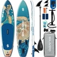thumbnail image 1 of SOLAVERO Inflatable Stand Up Paddle Board with SUP Accessories, Anti-Slip EVA Deck, 11'×33" Blow Up Paddle Board Adults & Youth, 1 of 8