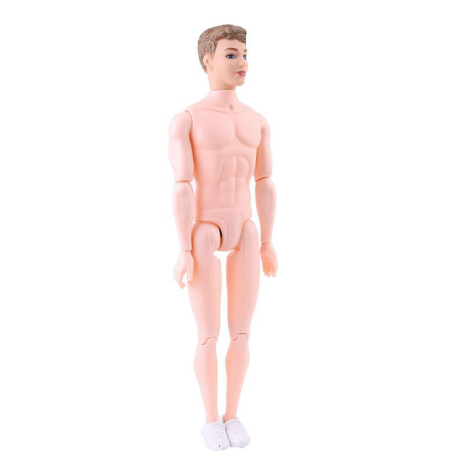 HLGDYJ 30cm 12 Moveable Jointed Nude Naked Dolls Doll Body White Shoe for  Ken Boy Male Man Boyfriend Prince