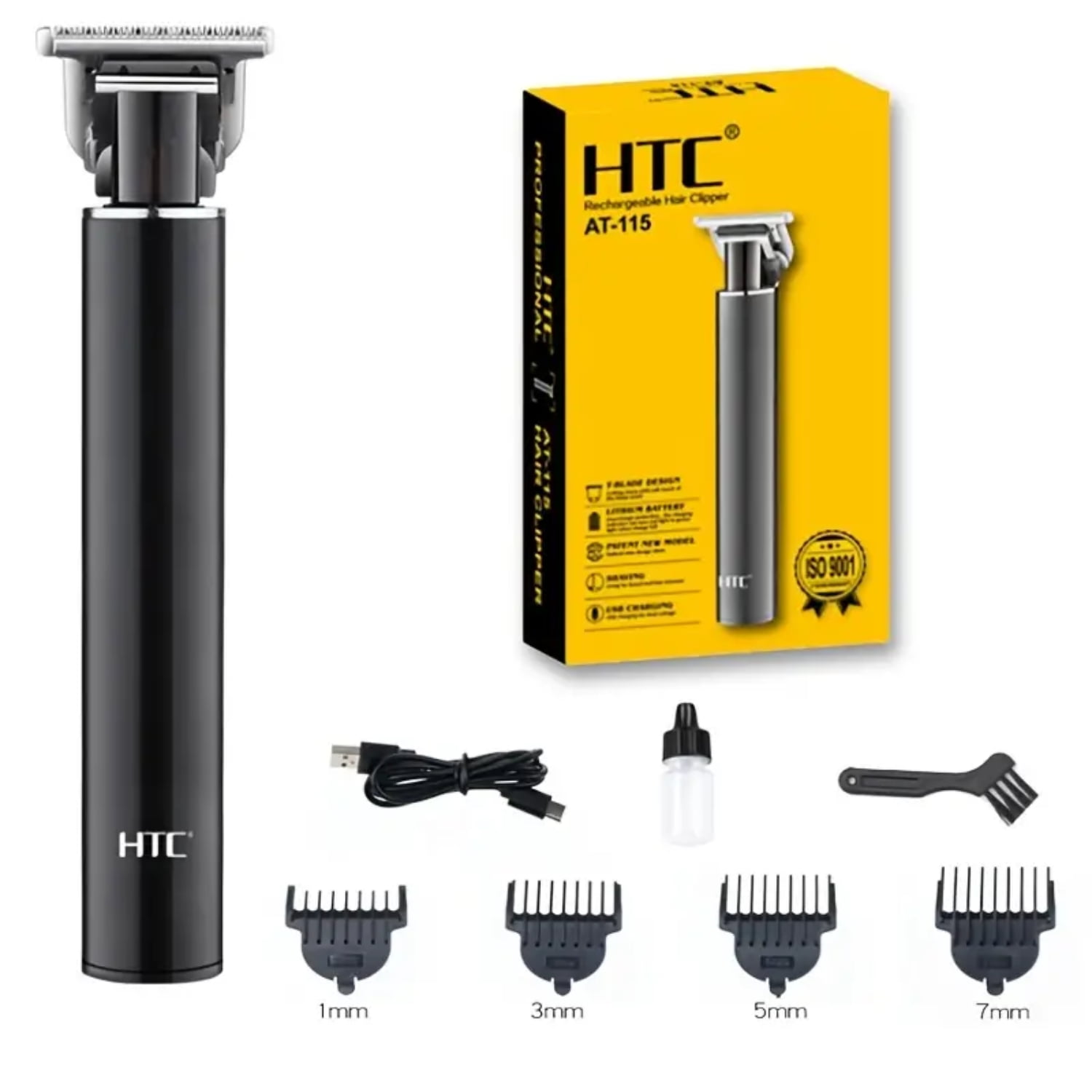 HLJHKJWM Cordless Hair Trimmer for Men Electric Beard Clippers with TBlade Zero Gap Shaver