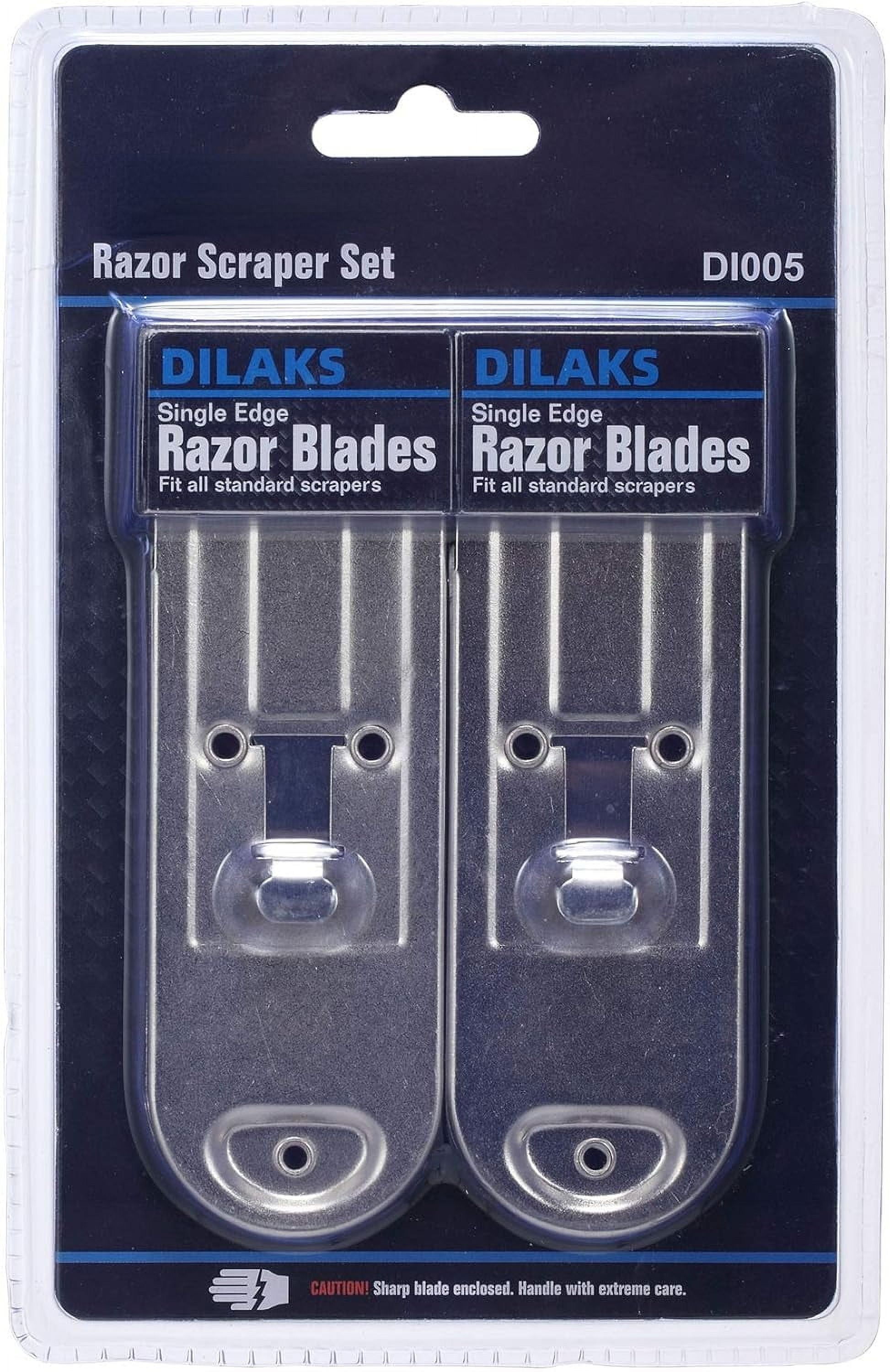 HLJHKJWM Durable DILAKS 2Pack AllMetal HeavyDuty Razor Blade Scraper