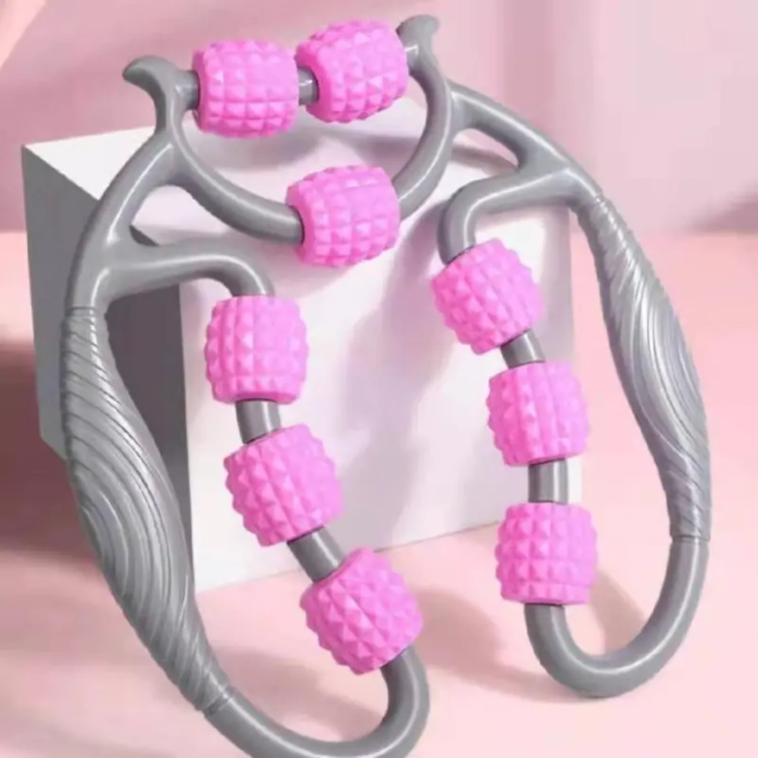 HLJHKJWM Portable Ninewheel Leg Massager Ring Clip for Intense Deep