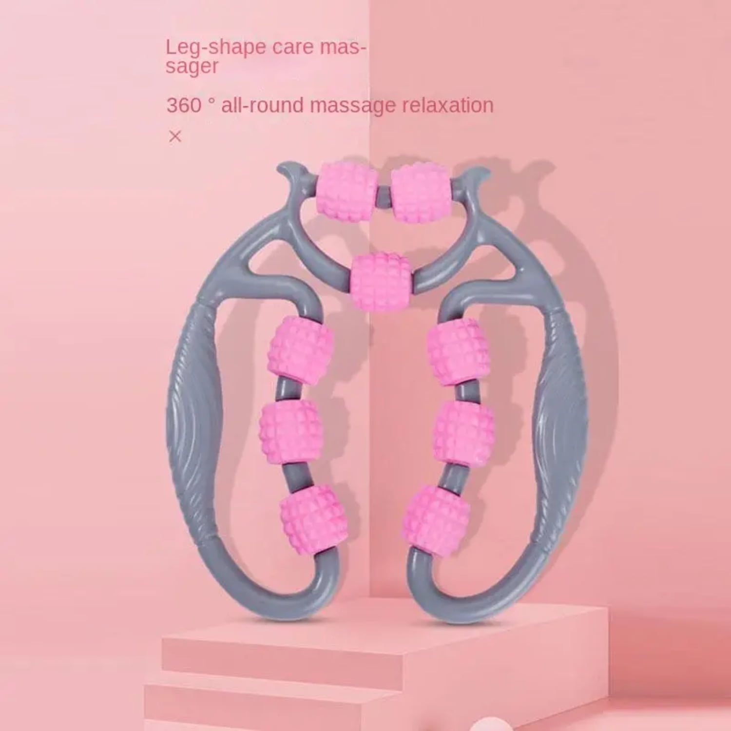 HLJHKJWM Portable Ninewheel Leg Massager Ring Clip for Intense Deep