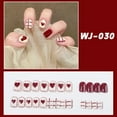 HLJHKJWM Stunning Checkerboard Nails Set with Reliable Jelly Glue