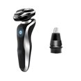 HLJHKJWM Waterproof Rechargeable Men‘s Rotary Shaver and Trimmer with