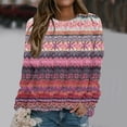 thumbnail image 1 of HLKJKLS Oversized Sweatshirt For Women Star Print Hoodless Long Sleeve Side Split Loose Pullover Sweatshirt Pink S-3Xl, 1 of 5