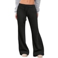thumbnail image 1 of HLKJKLS Sweatpants Women High Waisted Flare Leggings Soft Wide Leg Sweatpants Bell Bottoms Yoga Pants Polyester Spandex Black S-Xxl, 1 of 6