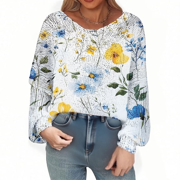 HLKJKLS Winter Clothing For Women Long Sleeve Crewneck Knitted Pullover Sweater Polyester Spandex Winter Warm Casual White S-3Xl