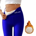 thumbnail image 1 of HLKJKLS Yoga Pants Women High Waisted Fleece Leggings Thermal Tights Warm Winter Stretchy Workout Pants Polyester Blue S-Xxl, 1 of 8