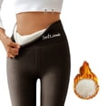thumbnail image 1 of HLKJKLS Yoga Pants Women High Waisted Fleece Leggings Thermal Tights Warm Winter Stretchy Workout Pants Polyester Brown S-Xxl, 1 of 8
