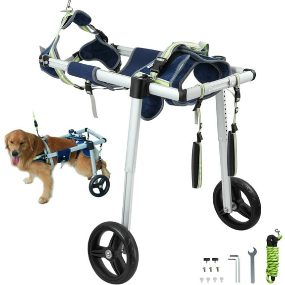 HLL 2 Wheels Pet Wheelchair for Back Legs Dog Wheelchair/Cart Adjustable(XS-L)
