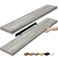 thumbnail image 1 of HLL Floating Shelves for Wall - 2 Long Floating Shelves for Bedroom, Kitchen, Living Room, Bathroom Shelves, Home Decor, Farmhouse - 35 x 9 Inch Wall Mounted Floating Shelves for Wall(Gray), 1 of 8