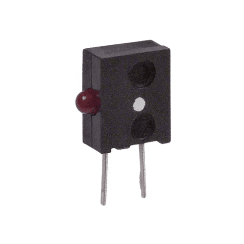 HLMP-6620-F0010 LED Circuit Board Indicator LED Circuit Board Indicator Single Red Diffused 5V 10mA Round with Domed Top 1.91mm Dia Through Hole, Right Angle