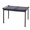 thumbnail image 1 of HLONK 13 x 10ft Outdoor Retractable Pergola Shade (Grey), 1 of 5
