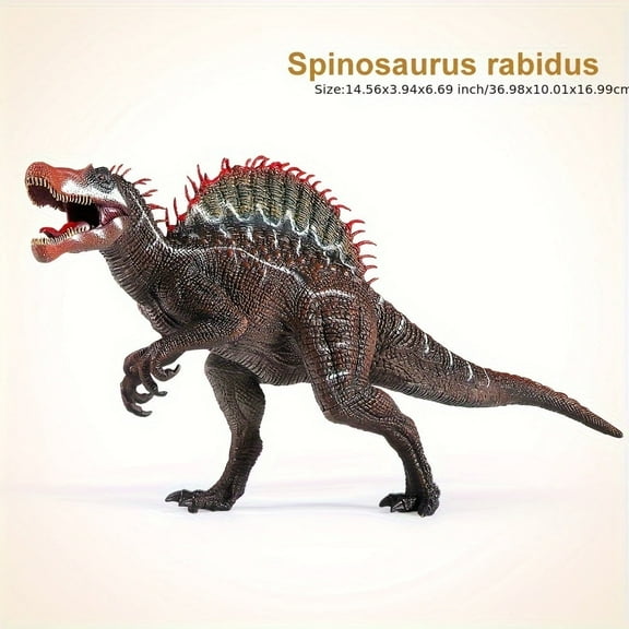 HLONK 1pc Realistic Fierce Spinosaurus Dinosaur Figure - Detailed Prehistoric Creature Model with Intricate Scales and Sharp Teeth - Perfect for Dinosaur Enthusiasts and Collectors