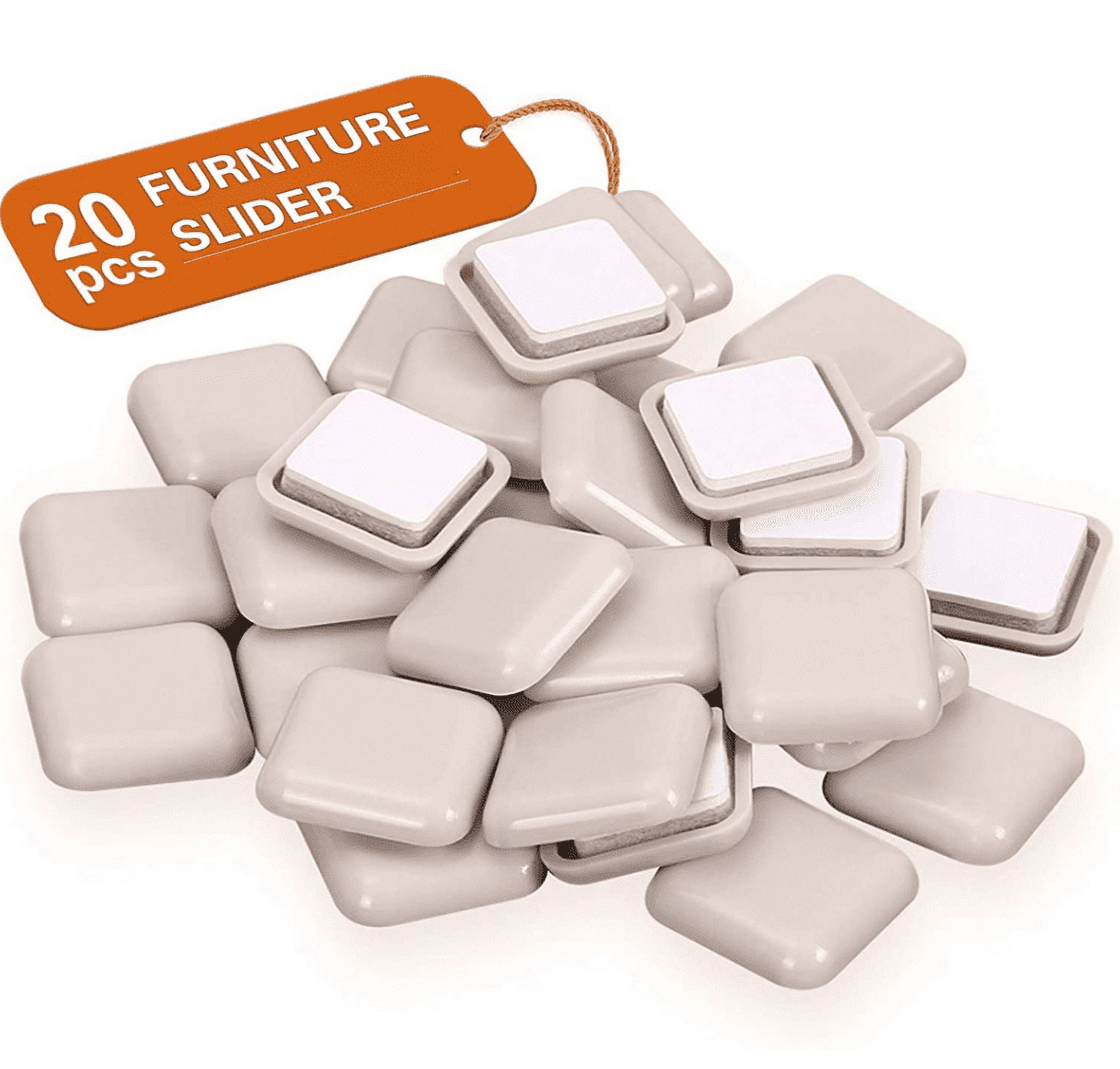 HLONK 20 Pack 2in.Square Felt Sliders for Hard SurfacesFelt Furniture