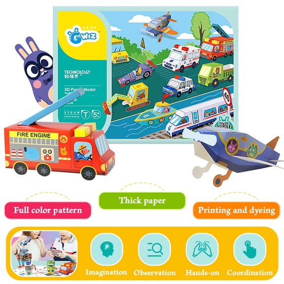 HLONK 3D Origami Paper for Kids, DIY Animal Origami Kit for Craft Lessons, Beginners, Children Gift