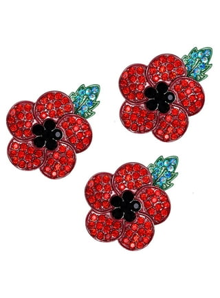 Smithsonian Store Poppy Flower Pin