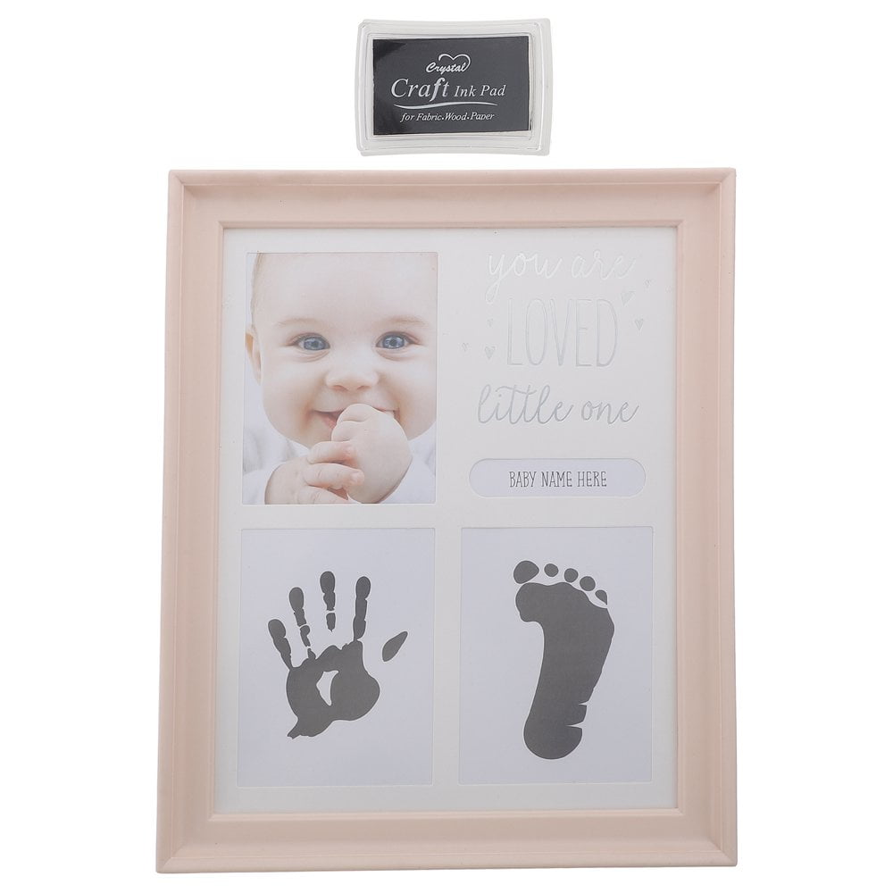 HLONK Baby Keepsake Footprint Frame Handprint Picture Kit Infant Photo