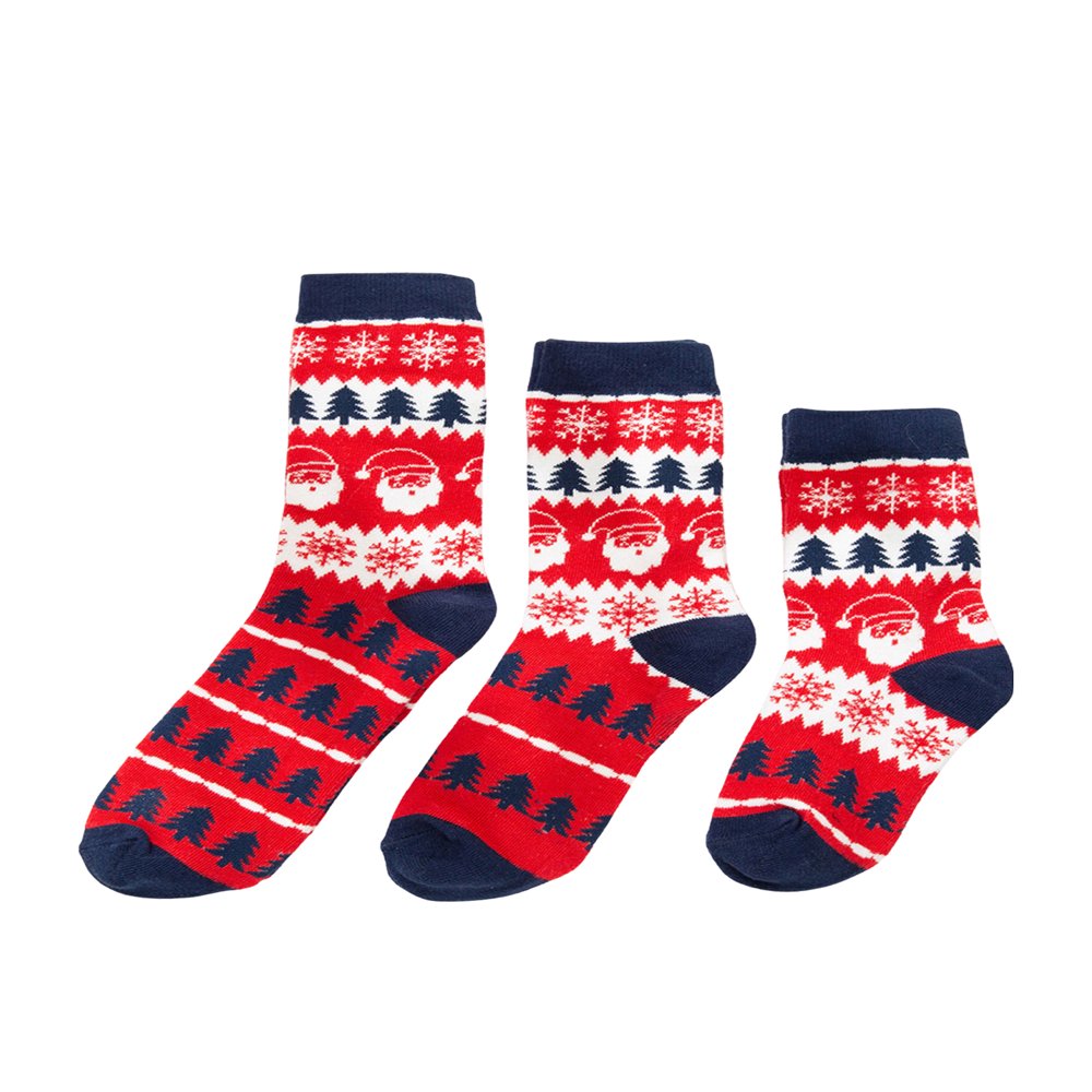 HLONK Christmas ParentChild Stockings Tights Snowflake Santa Claus