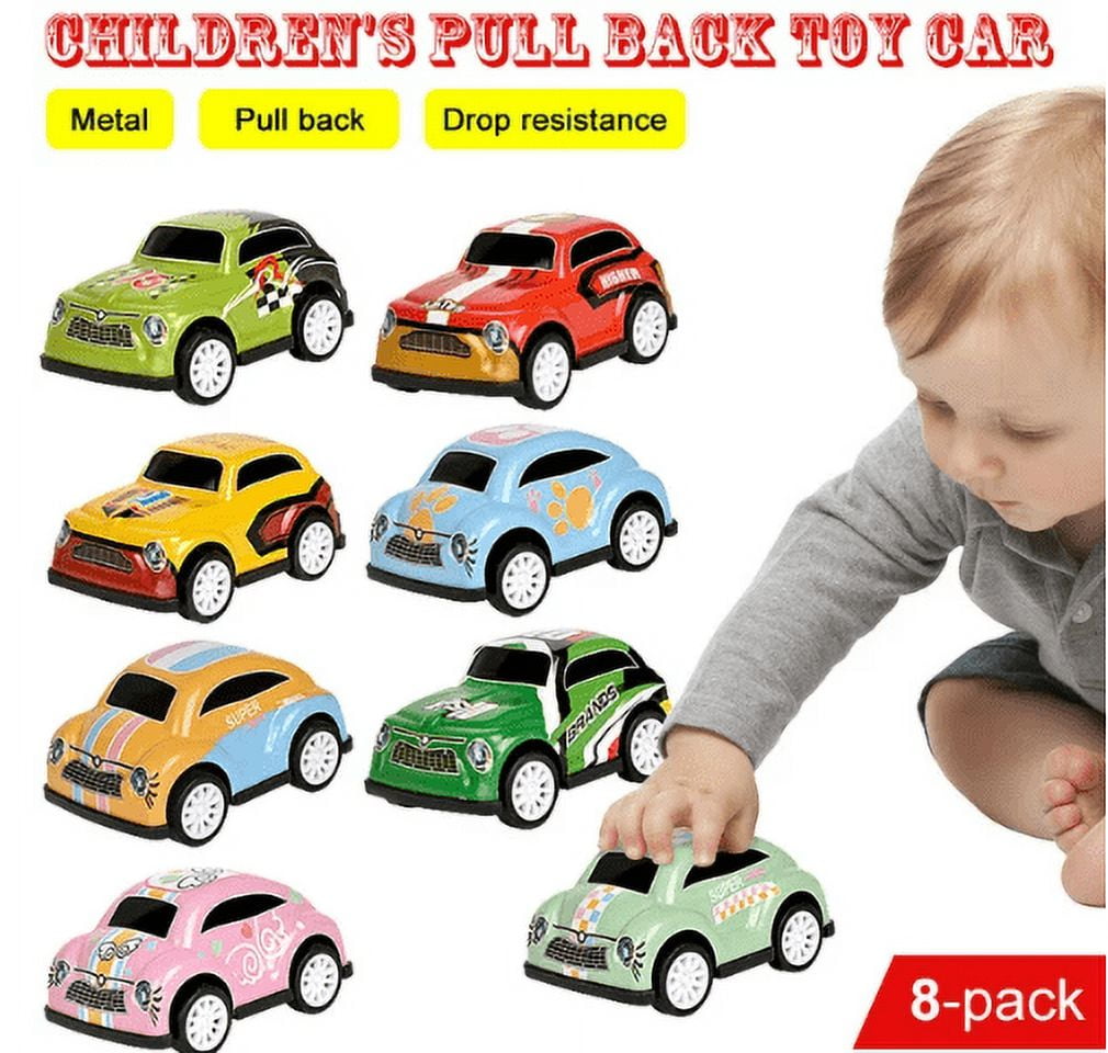 HLONK Diecast Metal Pullback Cars FrictionPowered Toy Cars for Kids