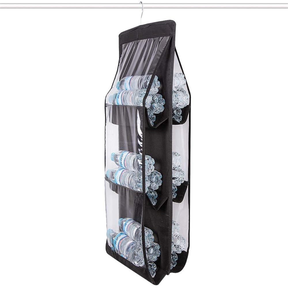 Fazhongfa 5-Pack Hanging Handbag Storage Organizers - Clear Non-Woven Dust-Proof Bags With Zipper (XL)