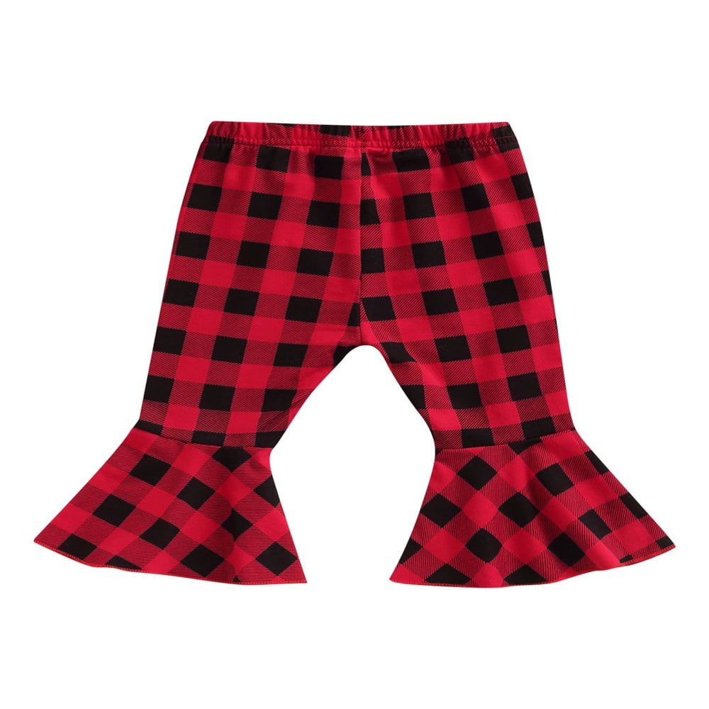HLONK Infant Newborn Baby Kid Boys Girls Christmas Pants Plaid Print