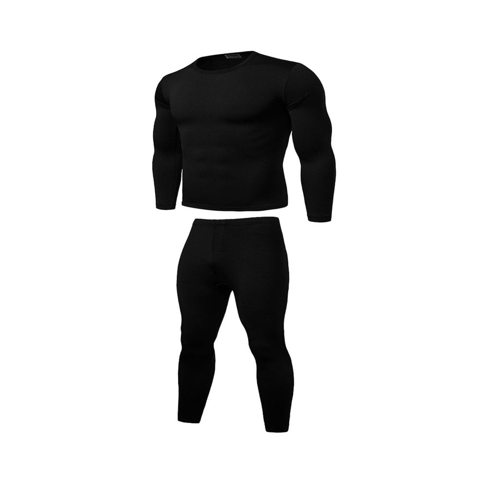 HLONK Men Winter Warm Velvet Inner Wear Thermal Underwear Long Johns Pajama Sets