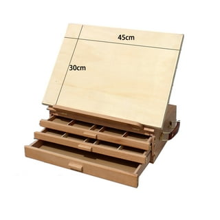 Easel Storage Box Wooden Portable Sketch Rack Storage Bin - Temu